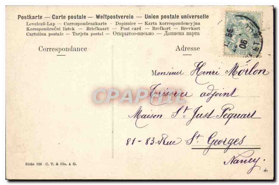 CPA Fantaisie Femme  — Verso