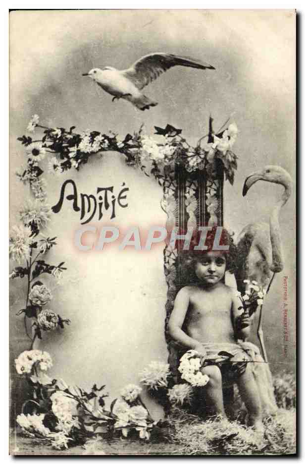 CPA Amitie Enfant Flamand rose