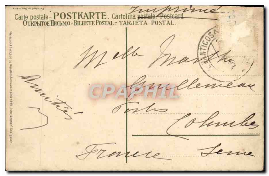 CPA Fantaisie Agneaux Mouton — Rückseite