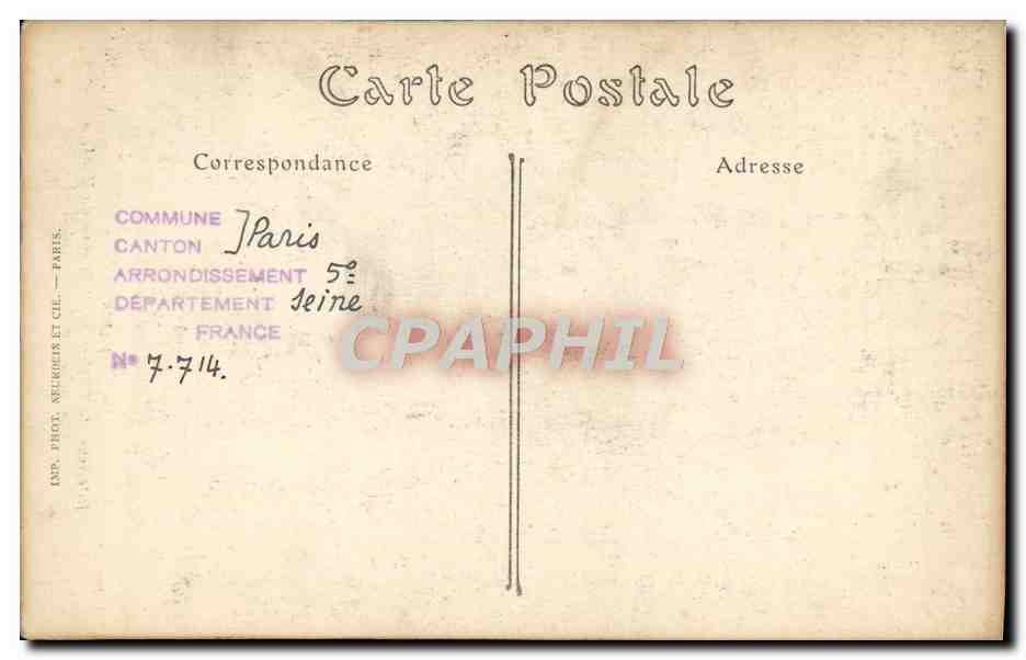 CPA Paris Interieur de L'Eglise Saint Etienne Du Mont Vue Prise du Maitre Autel — Verso