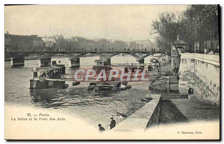 CPA Paris La Seine et le Pont des Arts