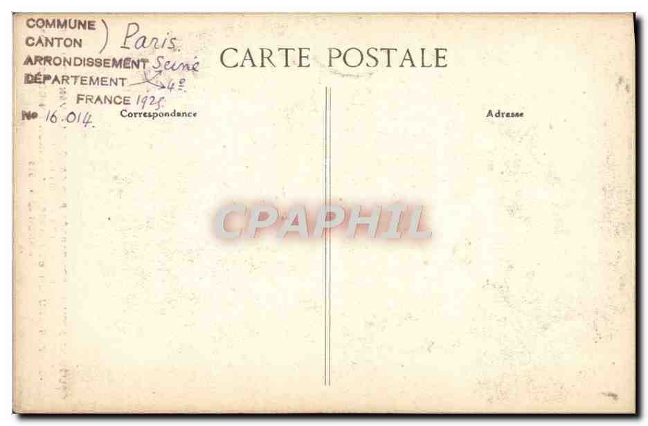 CPA Paris L'Eglise Saint Gervais Vendredi Saint 29 mars 1918 Militaria — Rückseite