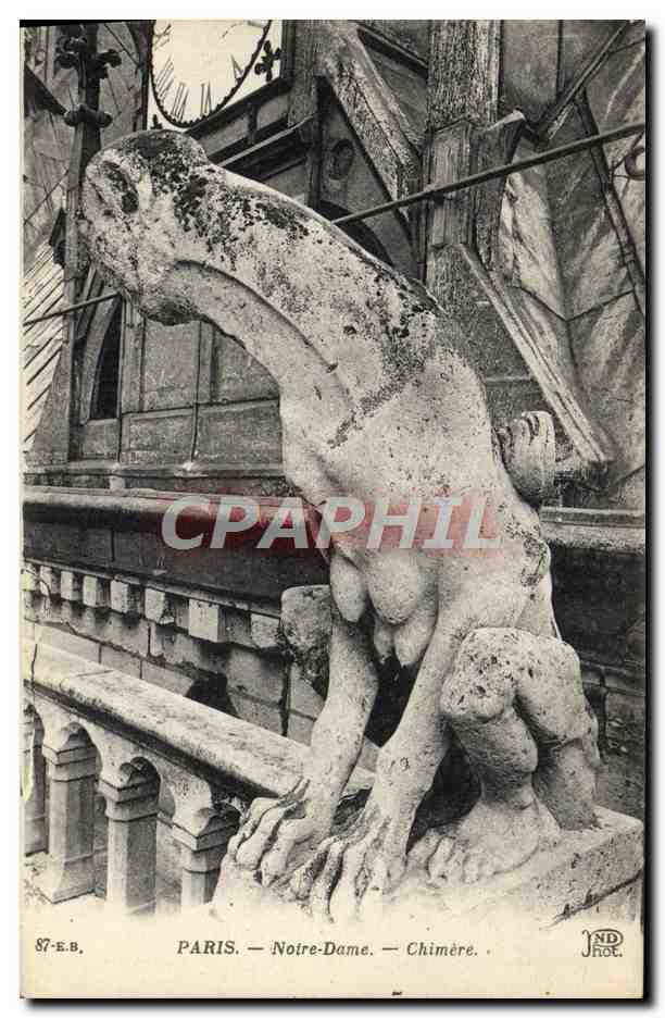 CPA Paris Niotre Dame Chimere