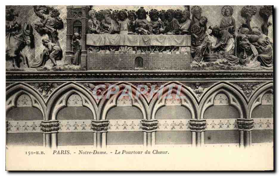 CPA Paris Notre Dame Le Pourtour du Choeur
