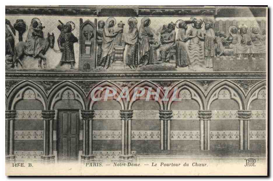 CPA Paris Notre Dame Le Pourtour du Choeur
