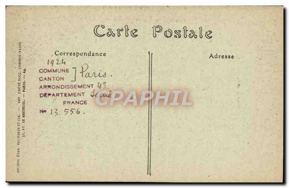 CPA Paris Notre Dame Le Pourtour du Choeur — Verso