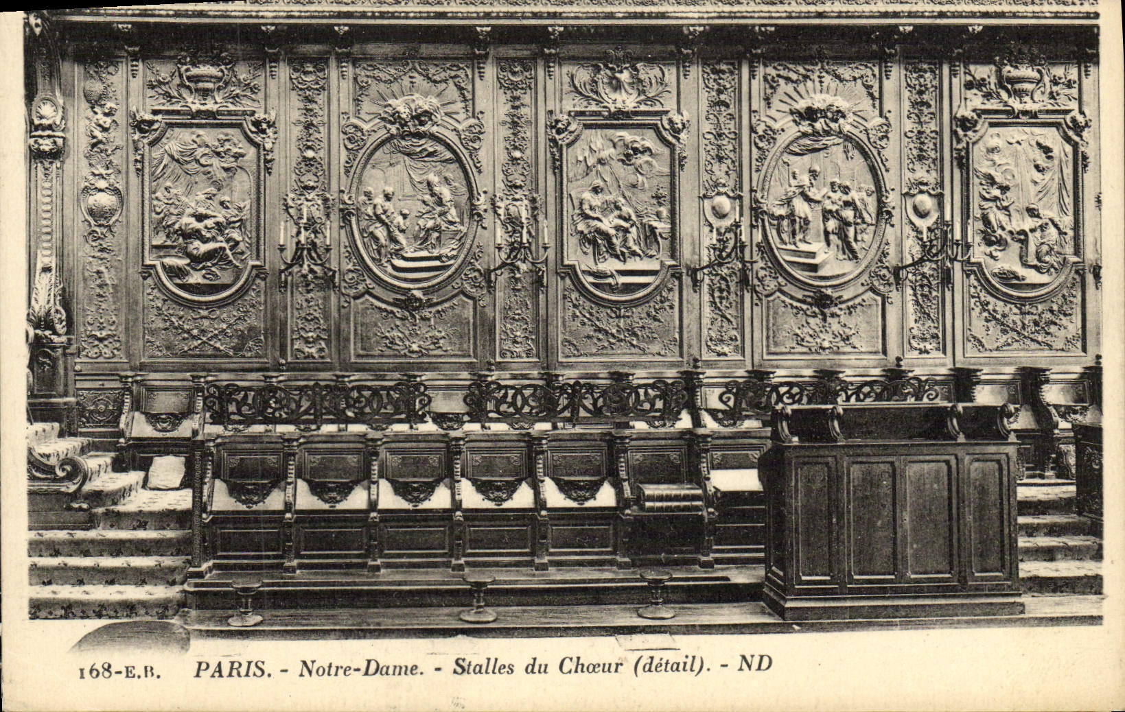 CPA Paris Notre Dame Stalles du Choeur