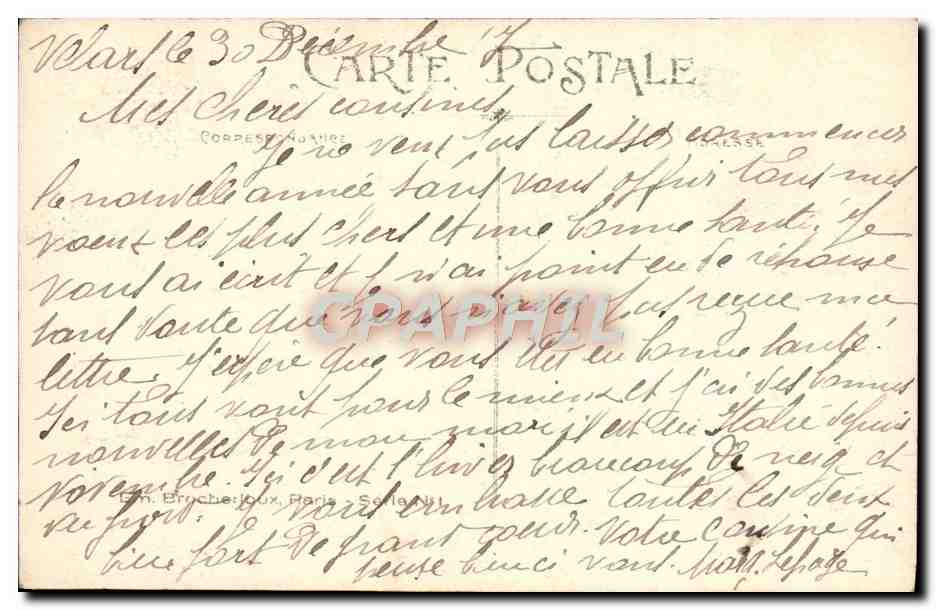 CPA fantaisie Enfant Oiseaux  — Rückseite