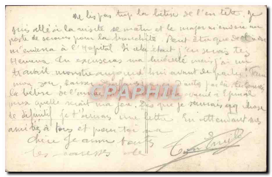CPA Femme Soldat Miltiaria Chasseur alpin  — Verso