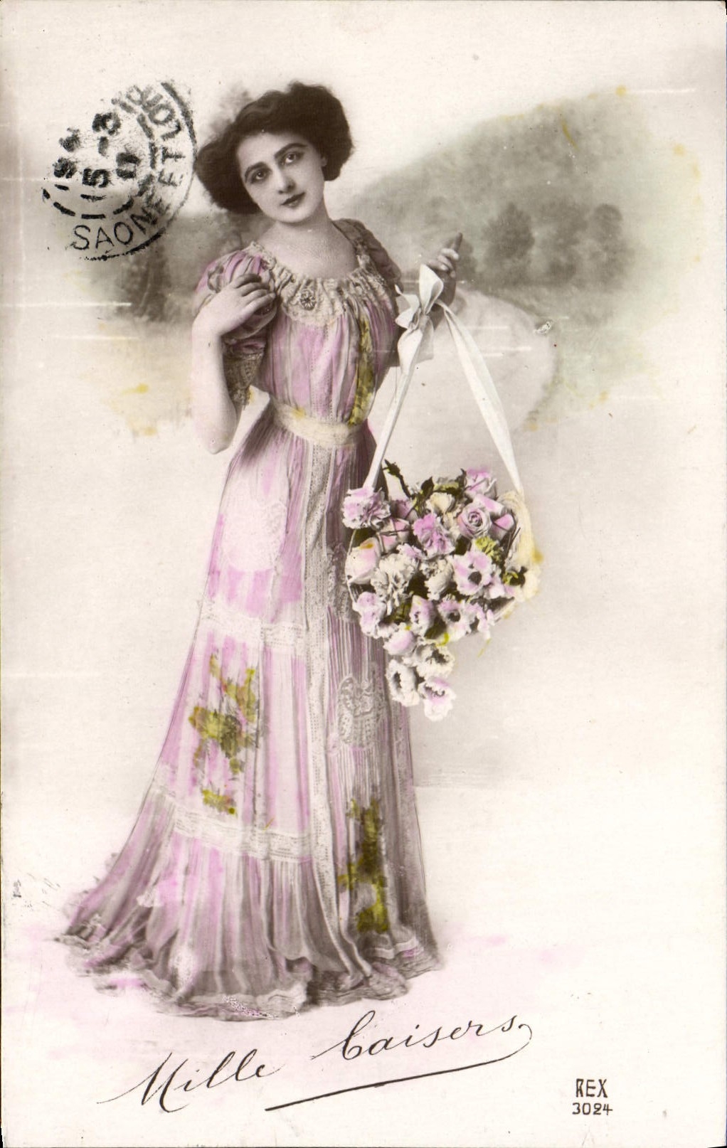 CPA Mille baisers Femme 