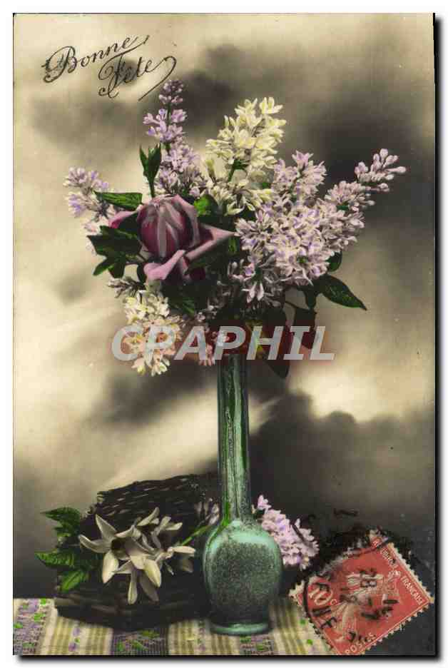 CPA Bonne fete Fleurs 
