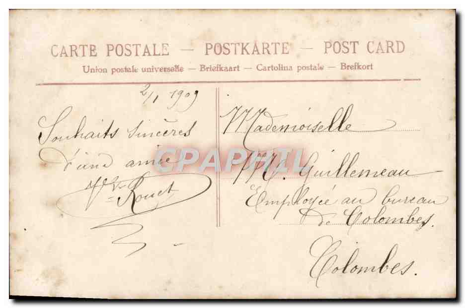 Donna con mazzo di rose — Amicizia — editore anonimo, n. 479 — Verso