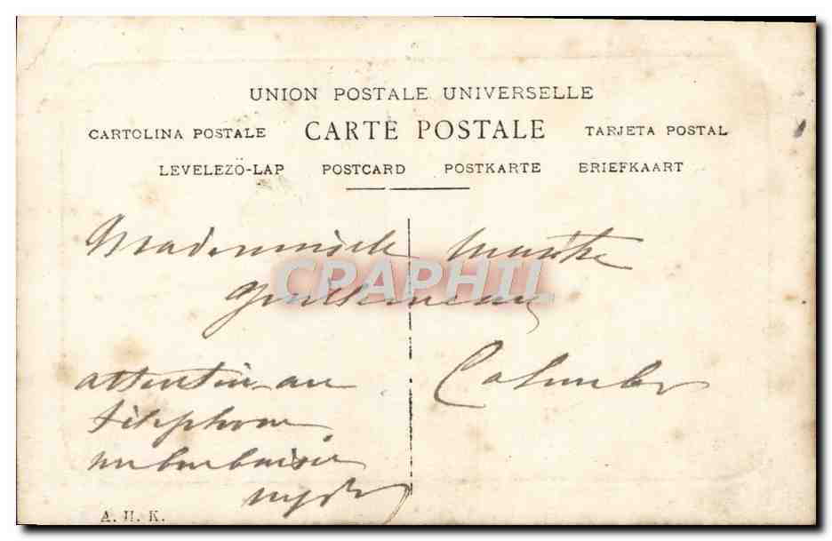 CPA Fantaisie Femme  — Verso