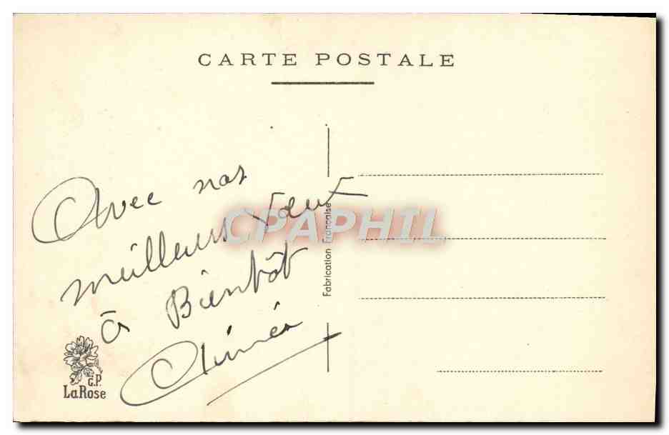 CPA Fantaisie Bonne Fete Fleurs  — Verso