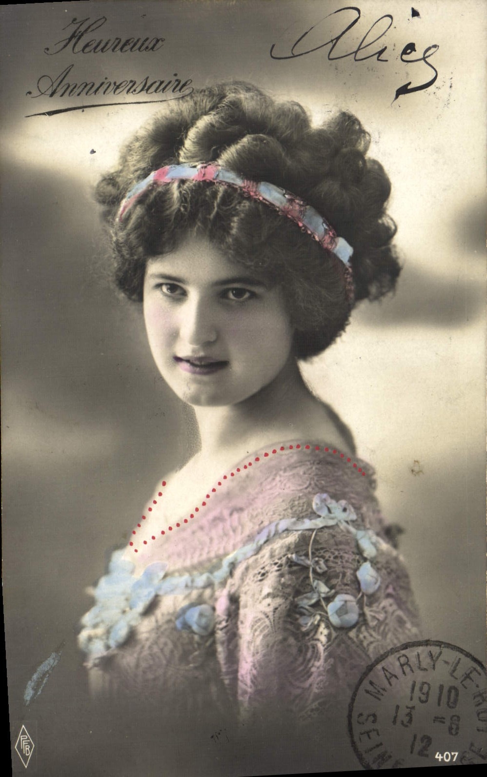 Jeune femme — Anniversaire — Éditeur FR, n° 407