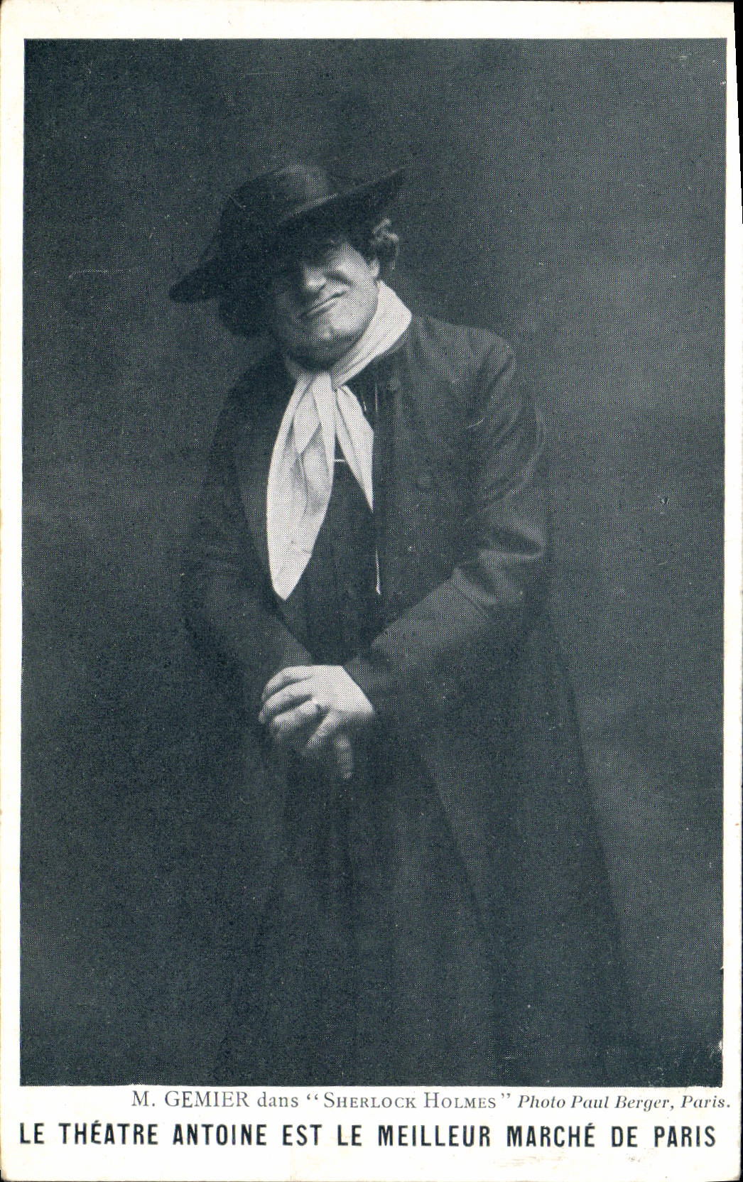 M. Gemier dans « Sherlock Holmes » — Photo Paul Berger, Paris
