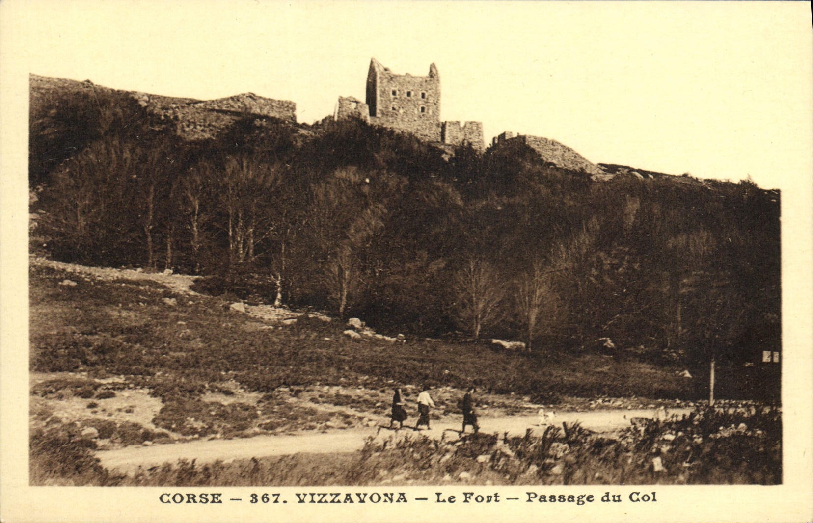 CPA Corse Vizzavona Le Fort Passage du Col