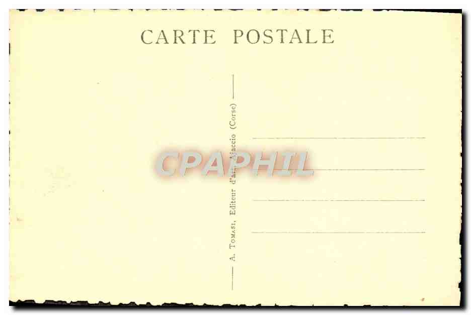 CPA lle Rouse Corse Corsica — Rückseite