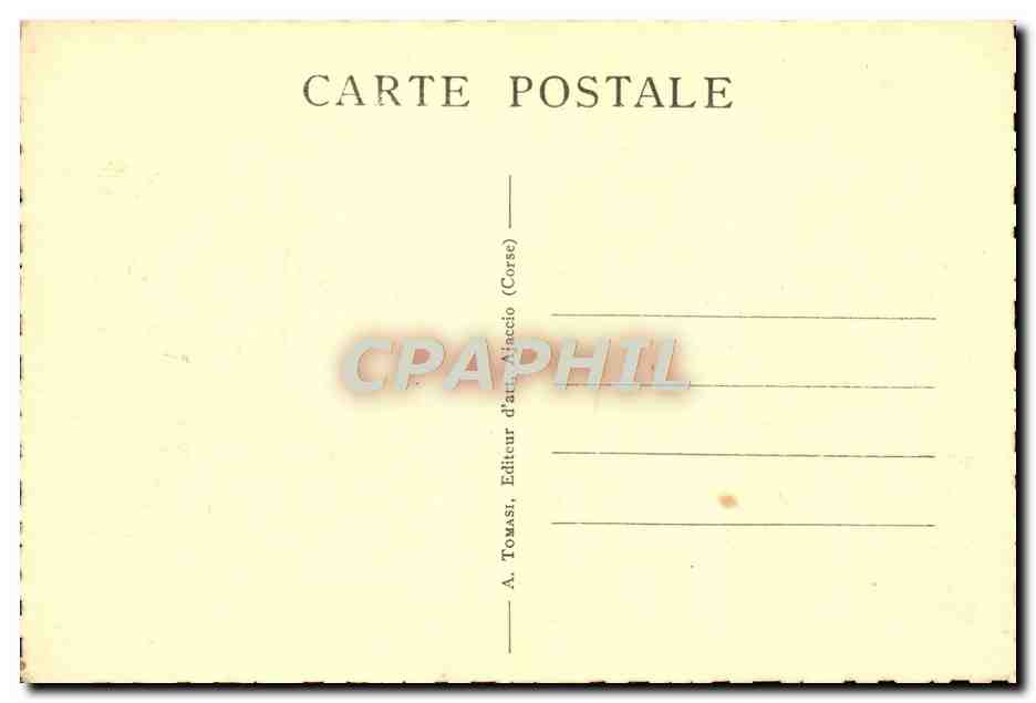 CPA Nonza Corse Corsica — Rückseite