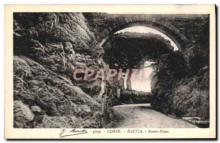 Monte-Piano — Pont en pierre à Bastia — J. Moretti 3009