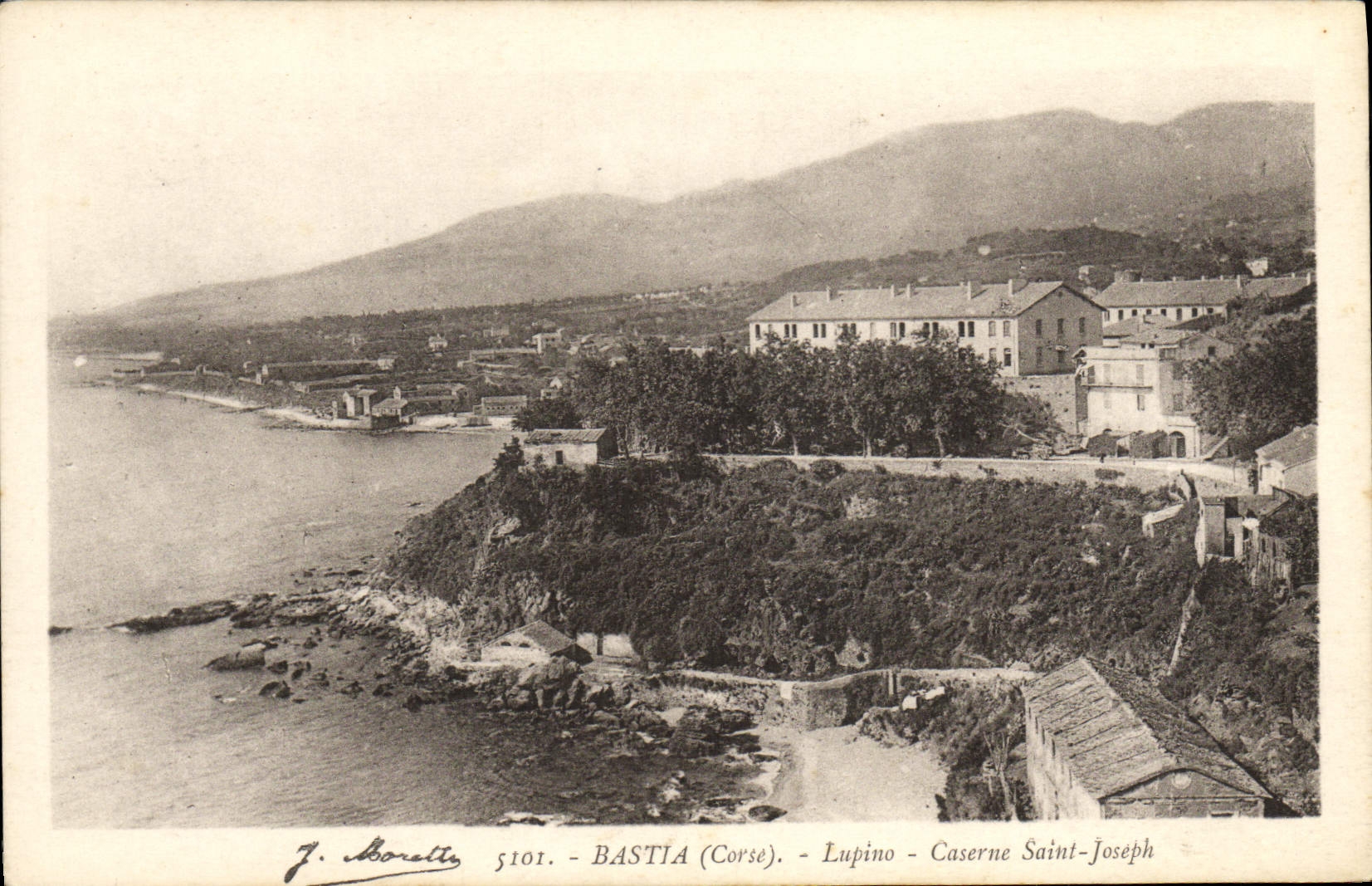 CPA Bastia Lupino Caserne Saint Joseph Corse Corsica Militaria