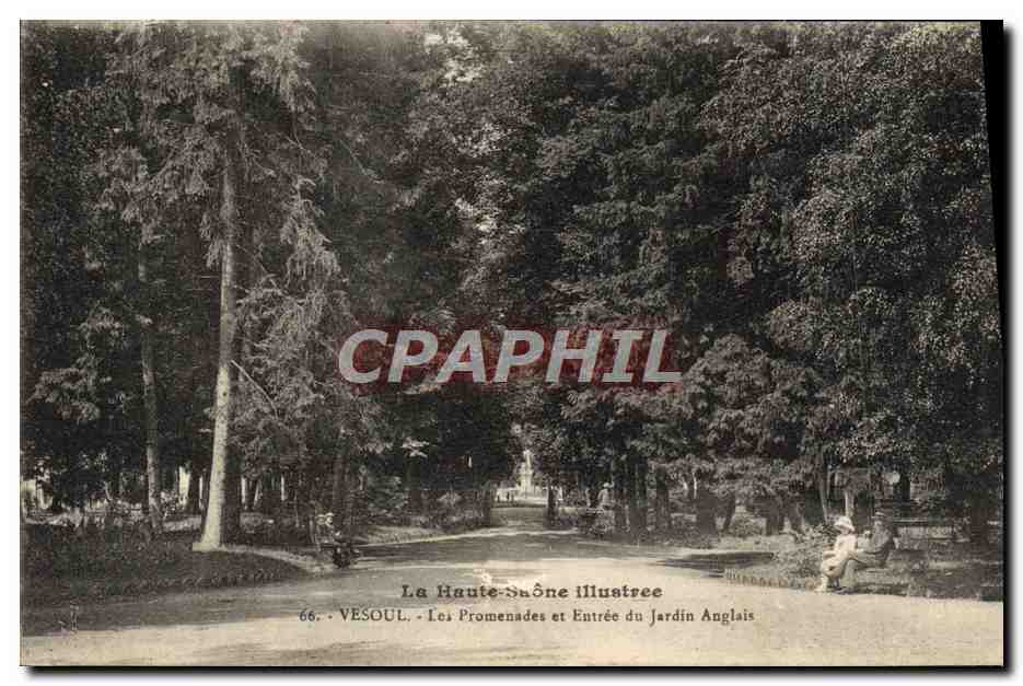 Vesoul — Les Promenades et Entrée du Jardin Anglais — La Haute-Saône Illustrée, n°66