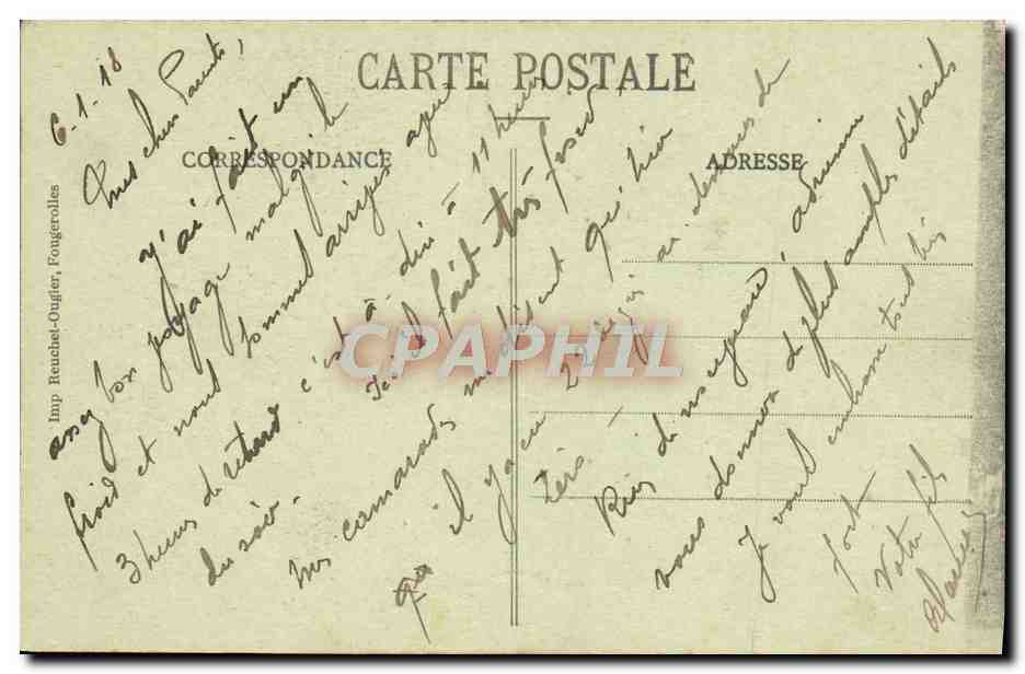 Vesoul — Les Promenades et Entrée du Jardin Anglais — La Haute-Saône Illustrée, n°66 — Rückseite