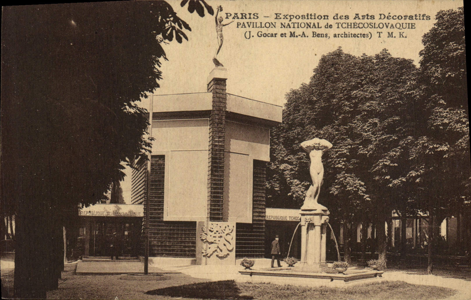 CPA Paris Exposition des Arts Decoratifs Pavillon National de Tchecoslovaquie