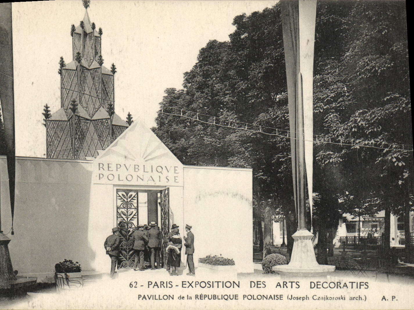 Pavillon della Repubblica Polacca — Esposizione degli Arti Decorativi — Parigi — Joseph Czajkoroski architetto