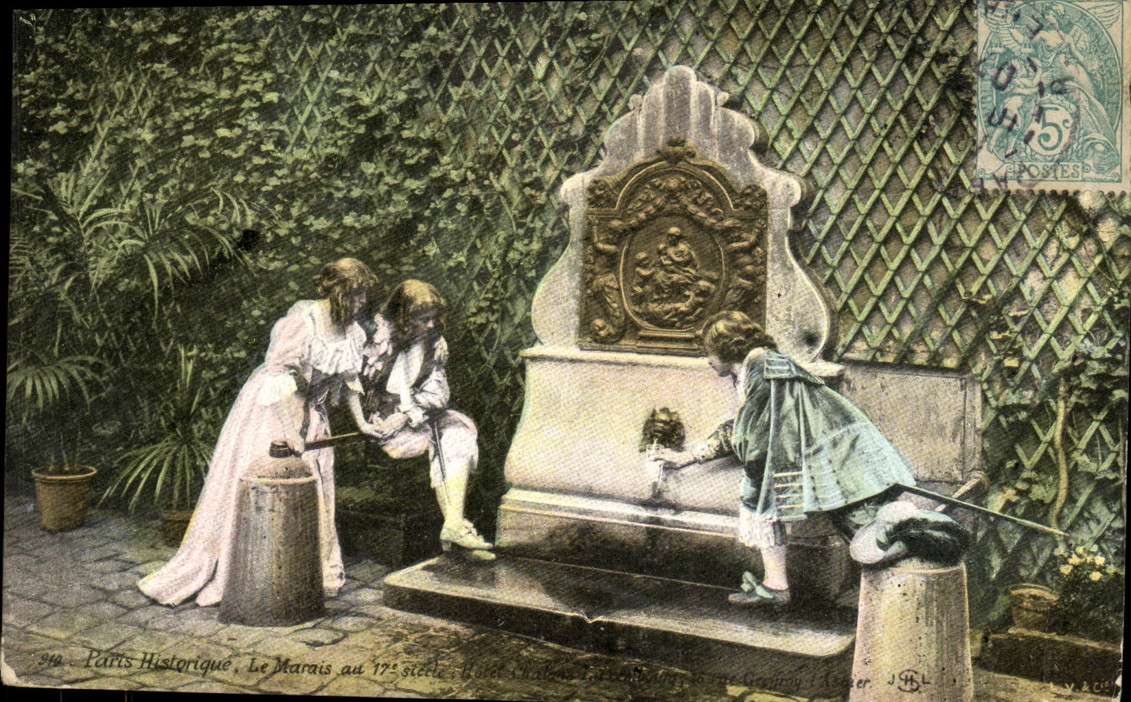 CPA Paris Historique Le marais au 17eme Enfants
