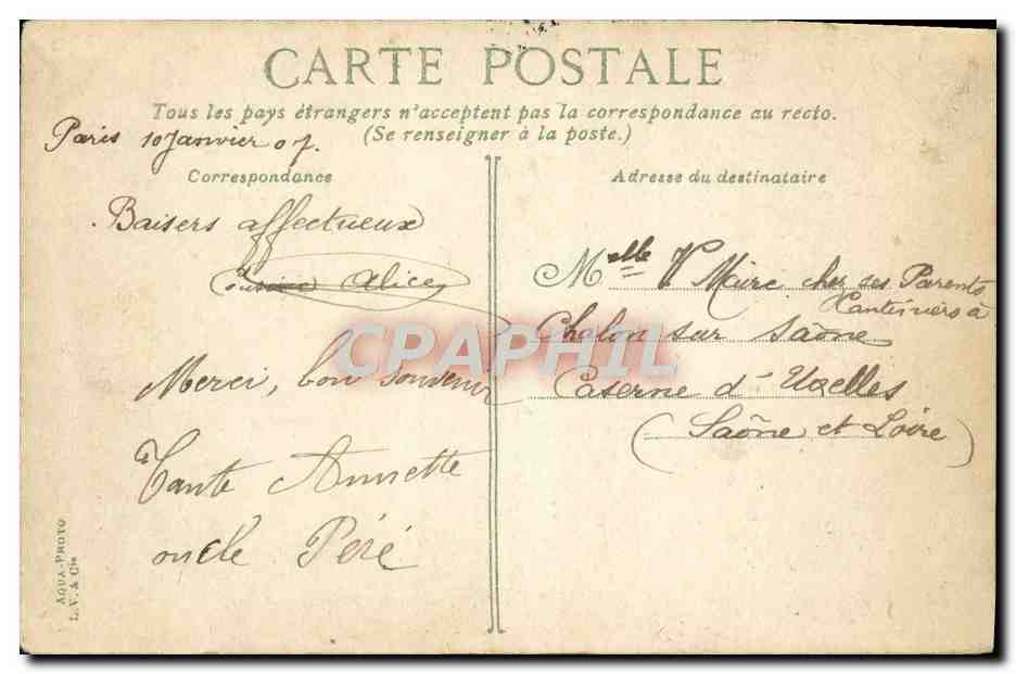CPA Paris Historique Le marais au 17eme Enfants — Rückseite