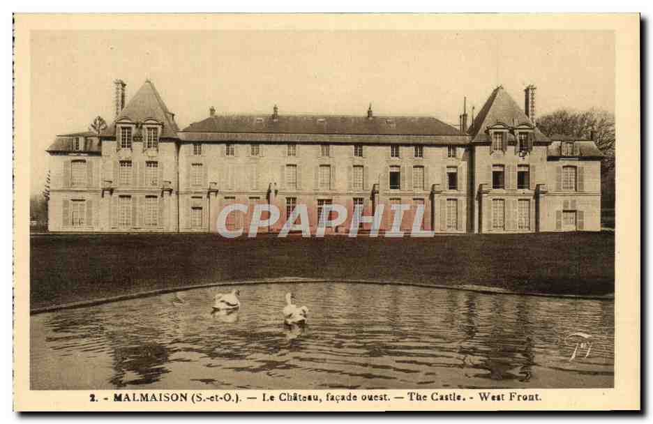 CPA Malmaison Le Chateau facade ouest