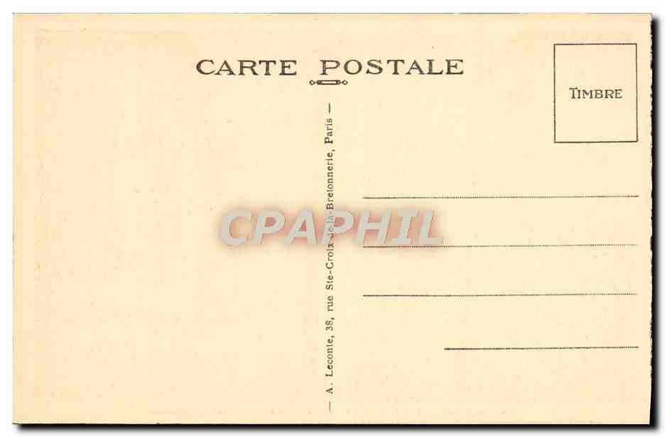 CPA Malmaison La Salle du Conseil  — Rückseite