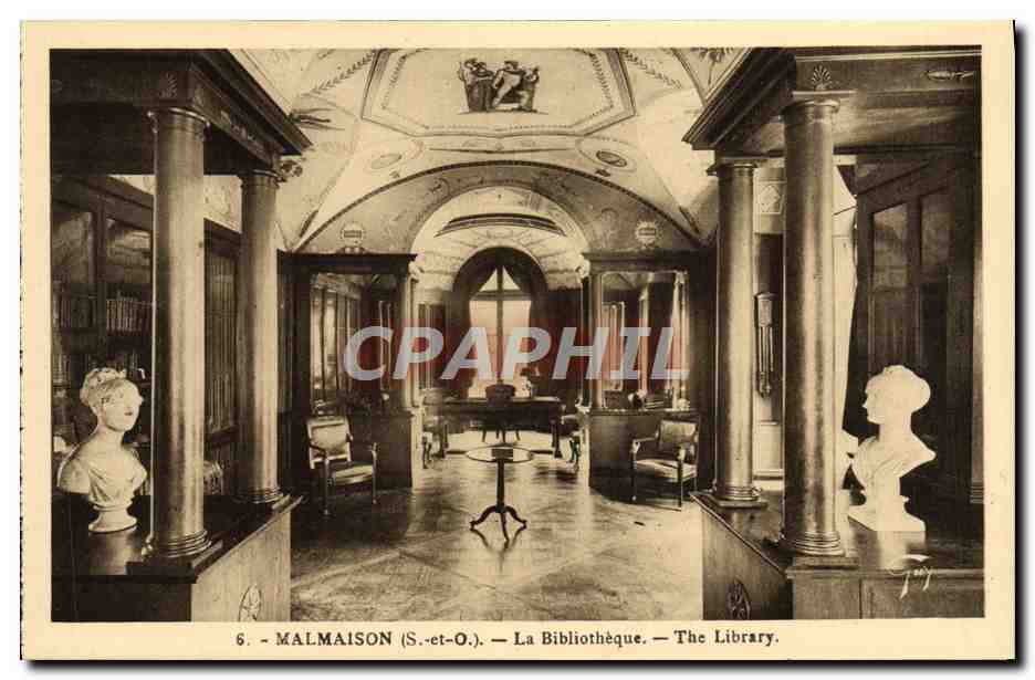 CPA Malmaison La Bibliotheque 