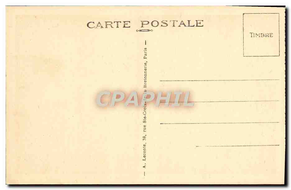 CPA Malmaison Le Salon de Musique  — Rückseite