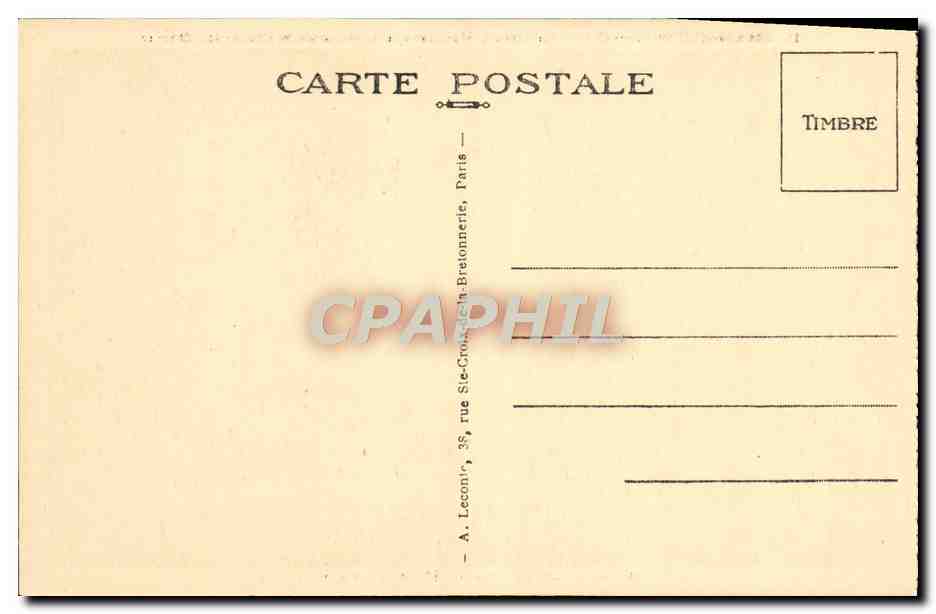 CPA Malmaison La Chambre de Bonapart et les Souvenirs de Ste Helene — Rückseite