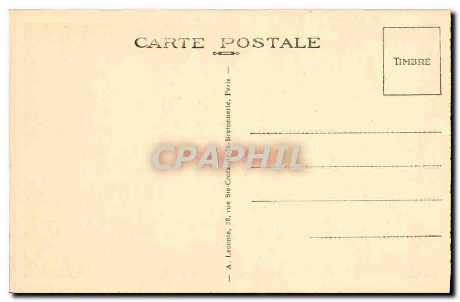 CPA Malmaison Chambre Meubles et Souvenirs de la Reine Hortense  — Rückseite