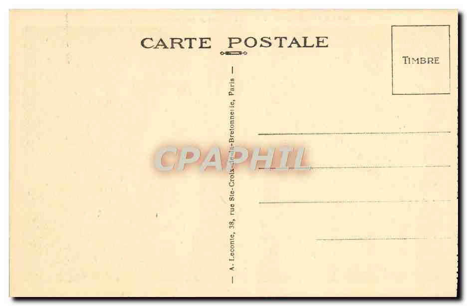 CPA Malmaison La Chambre du Premier Consul aux Tuileries  — Rückseite