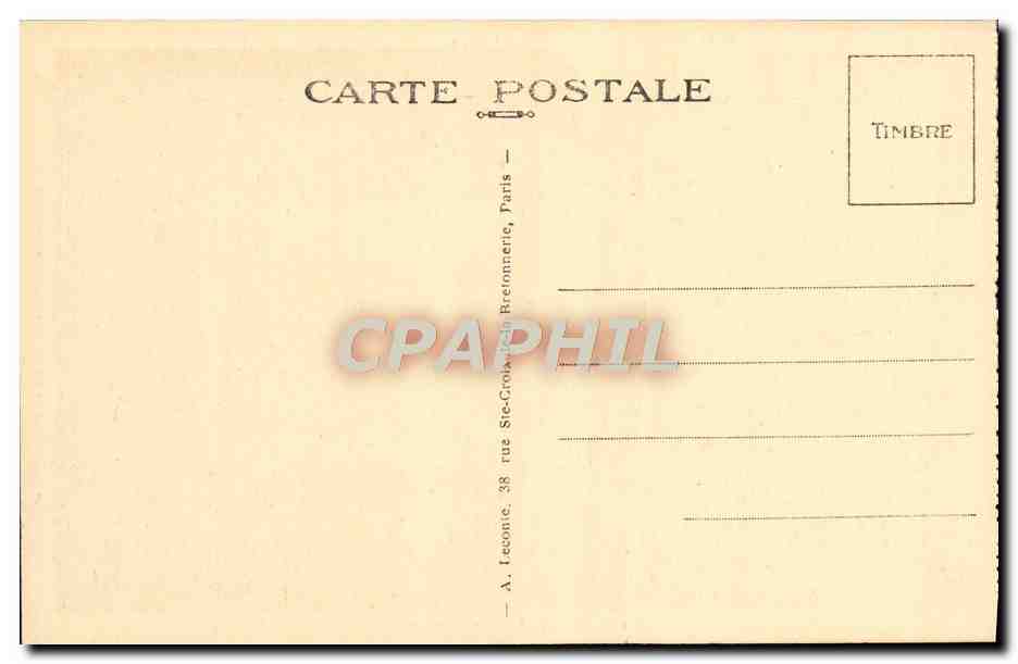 CPA Malmaison La Chambre de Imperatrice Josephine  — Rückseite