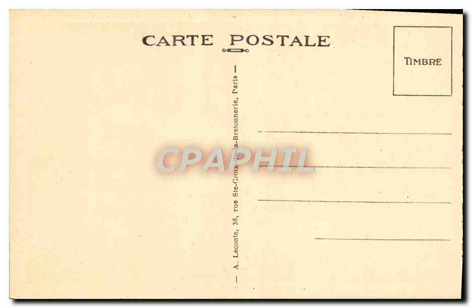 CPA Malmaison Le cabinet de travail du premier consul — Rückseite