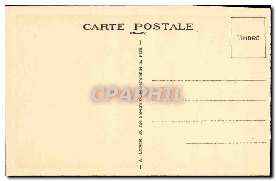 CPA Malmaison Le Premier Consul par lsabey Napoleon 1er — Rückseite