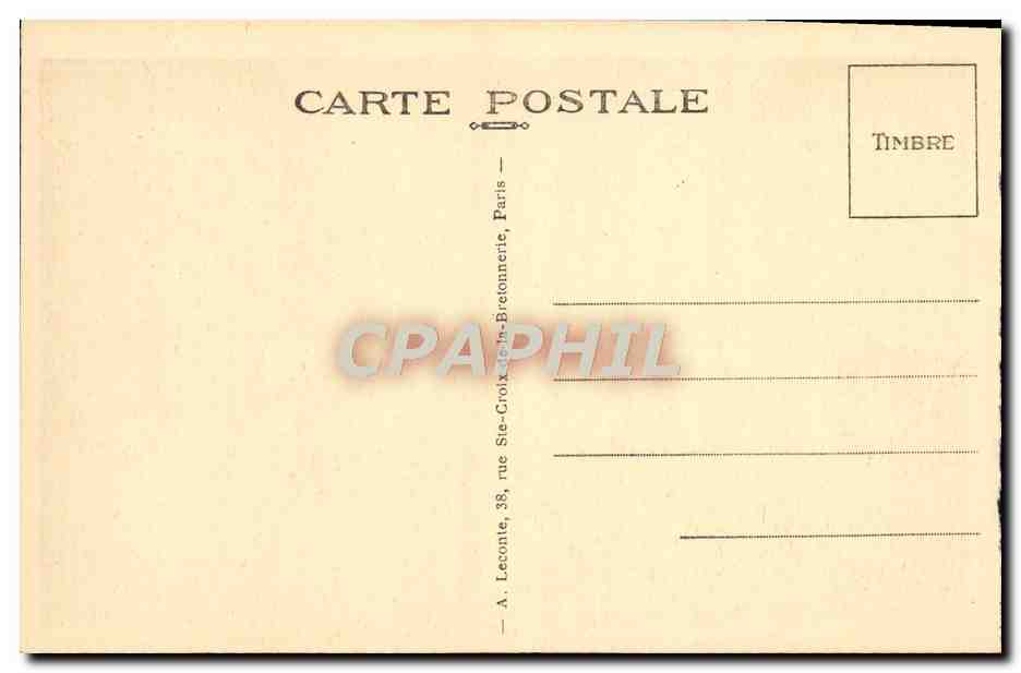 CPA Malmaison La Salle du Conseil  — Rückseite