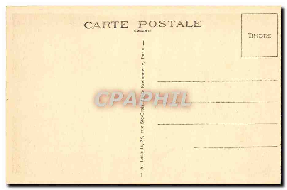 CPA Malmaison Le Salon de Musique  — Rückseite