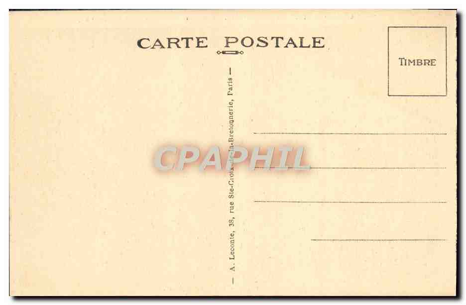 CPA Malmaison Le Cabinet de travail d'ete du Premier Consul — Rückseite