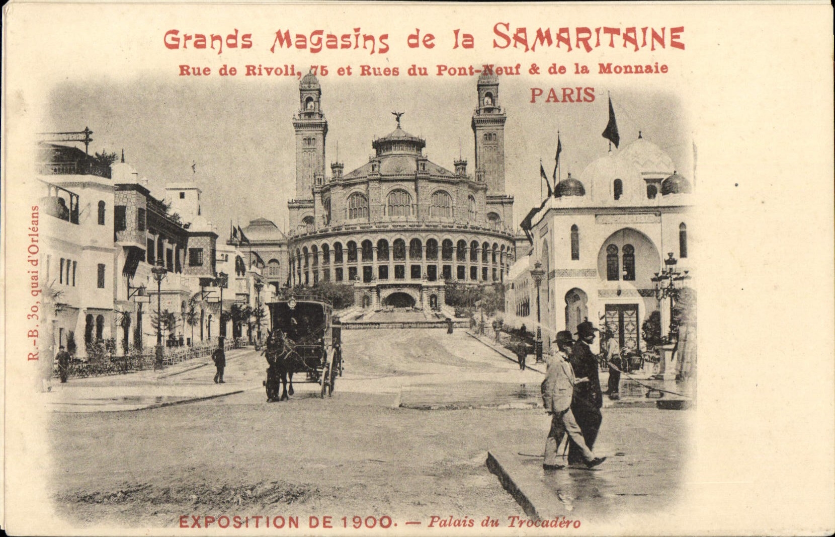 Exposition de 1900 — Palais du Trocadéro — Grands Magasins de la Samaritaine, Paris