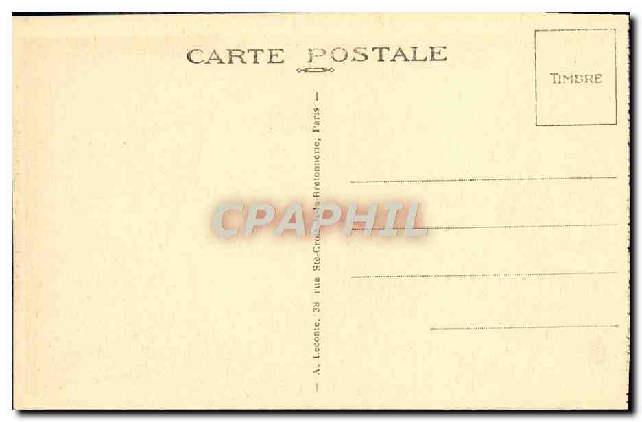 CPA Malmaison La Chambre de l'Imperatrice Josphine  — Rückseite