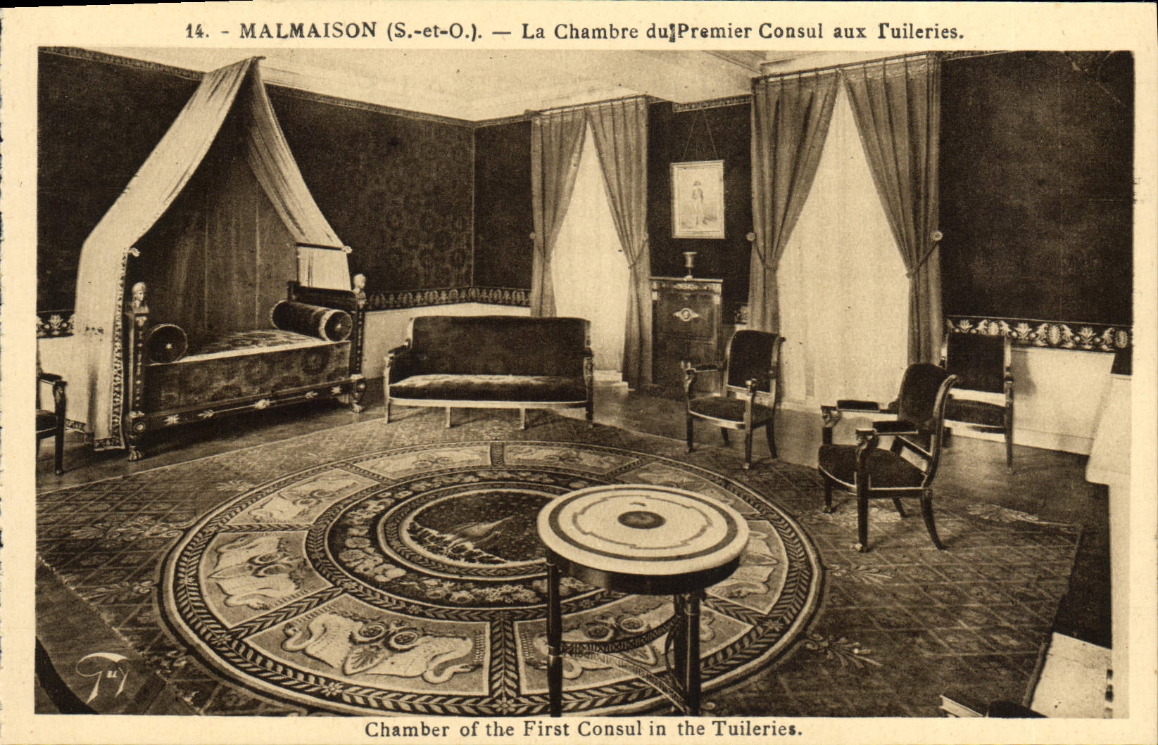 CPA Malmaison La Chmabre du Premier Consul aux Tuileries 