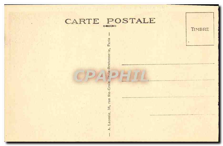 CPA Malmaison La Chmabre du Premier Consul aux Tuileries  — Rückseite