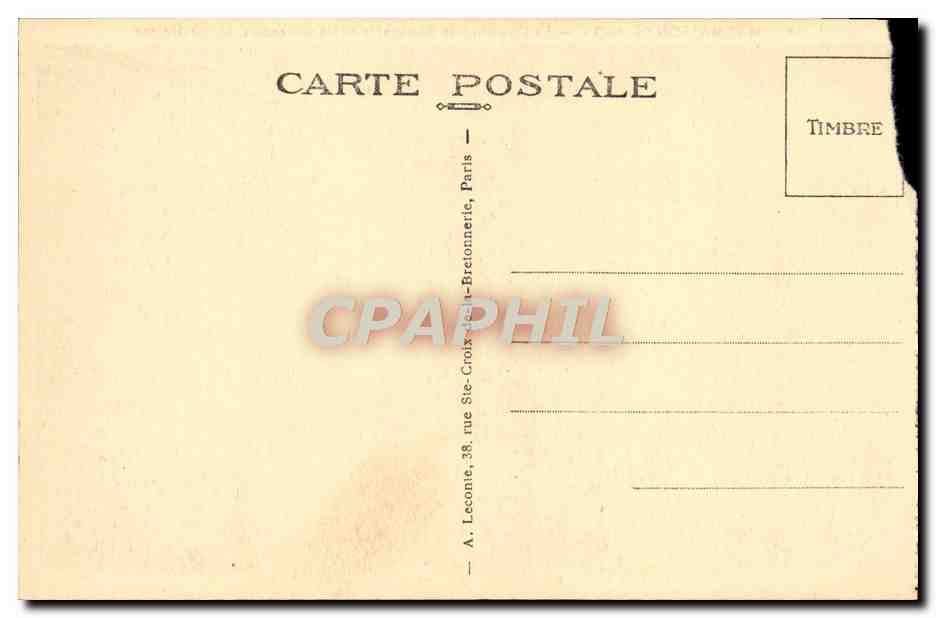 CPA Malmaison Le Boudoir  — Rückseite