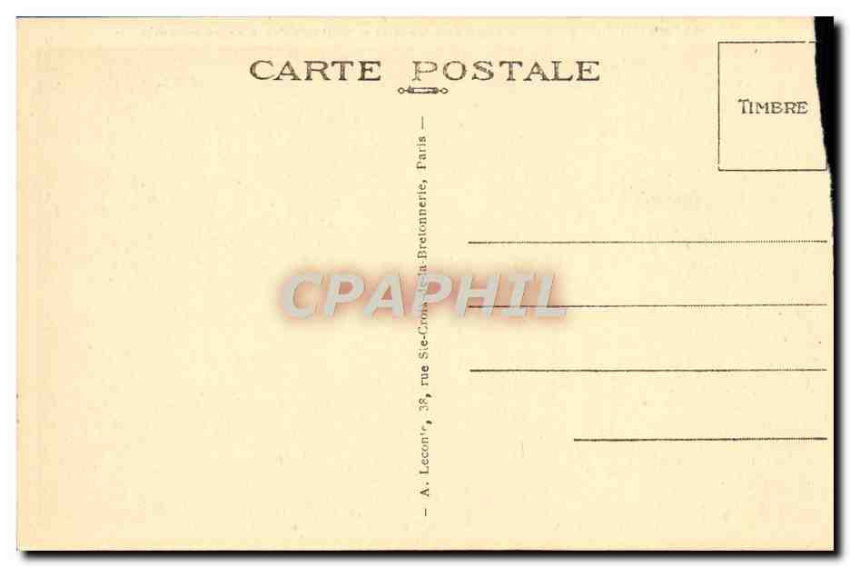 CPA Malmaison La Chambre de Bonaparte et les Souvenirs de Ste Helene — Rückseite